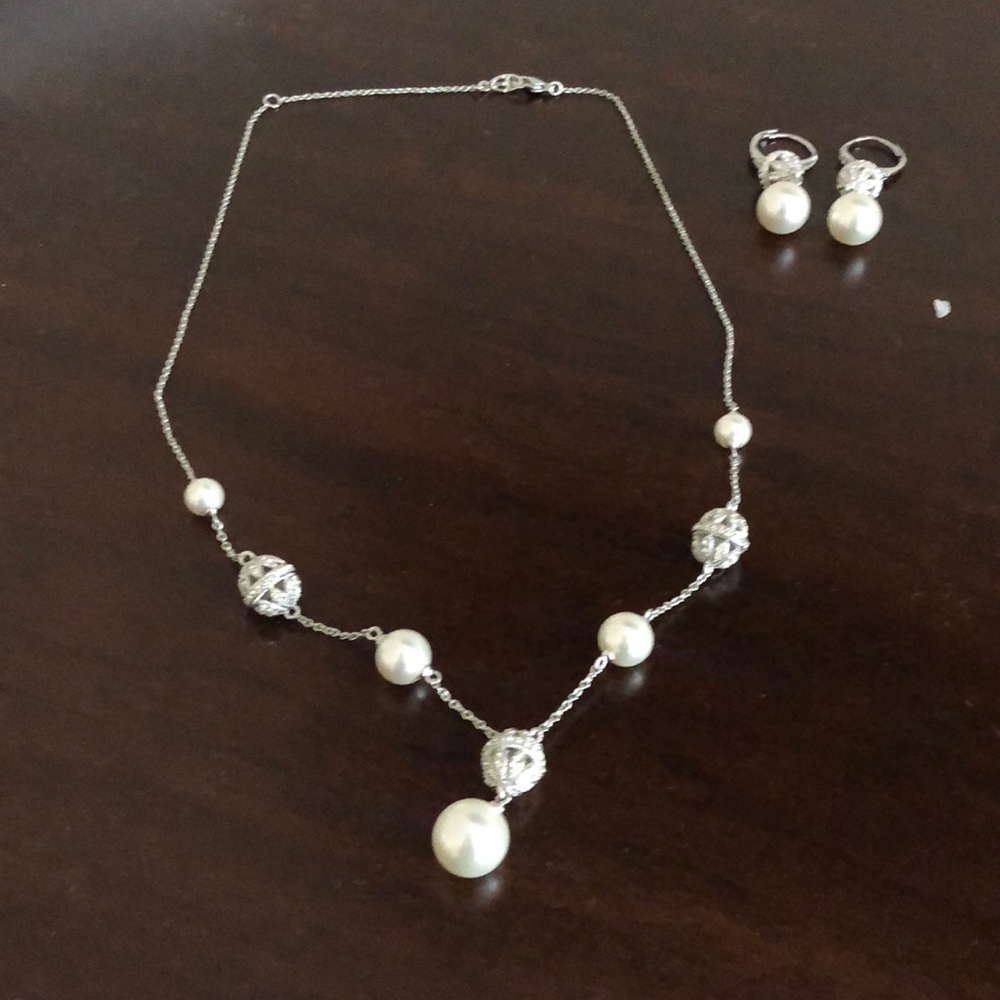 Sterling silver and pearl jewelry